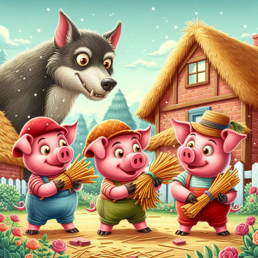 Cuentos Infantiles Los Tres Cerditos Y El Lobo Feroz LEVDK